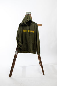 Olive Stone Washed TalkHeavy Hoodie